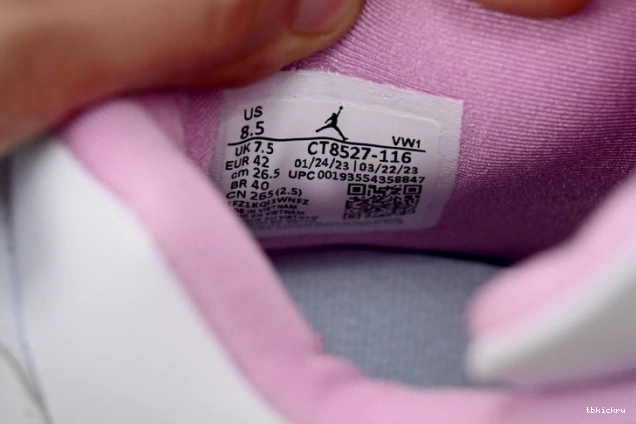 Cheap TBK Pink Jordan 4 CT8527-116 White Retro 0808